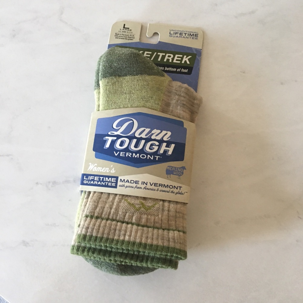 Darn Tough Socks Merino Wool Women Large Green Tea